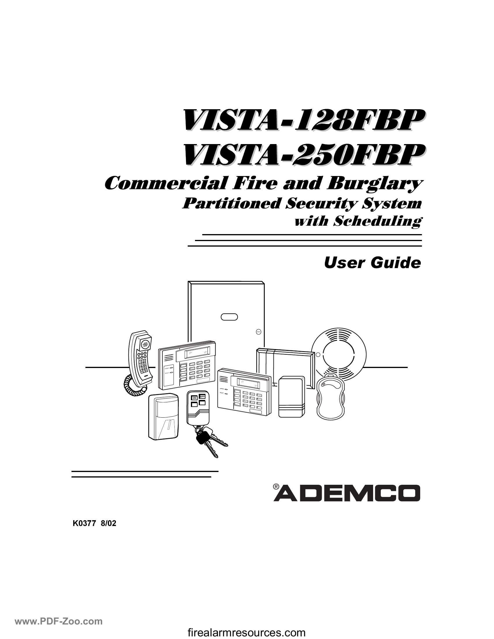 Ademco Vista 128FBP User Manual Download Fire Alarm Documents