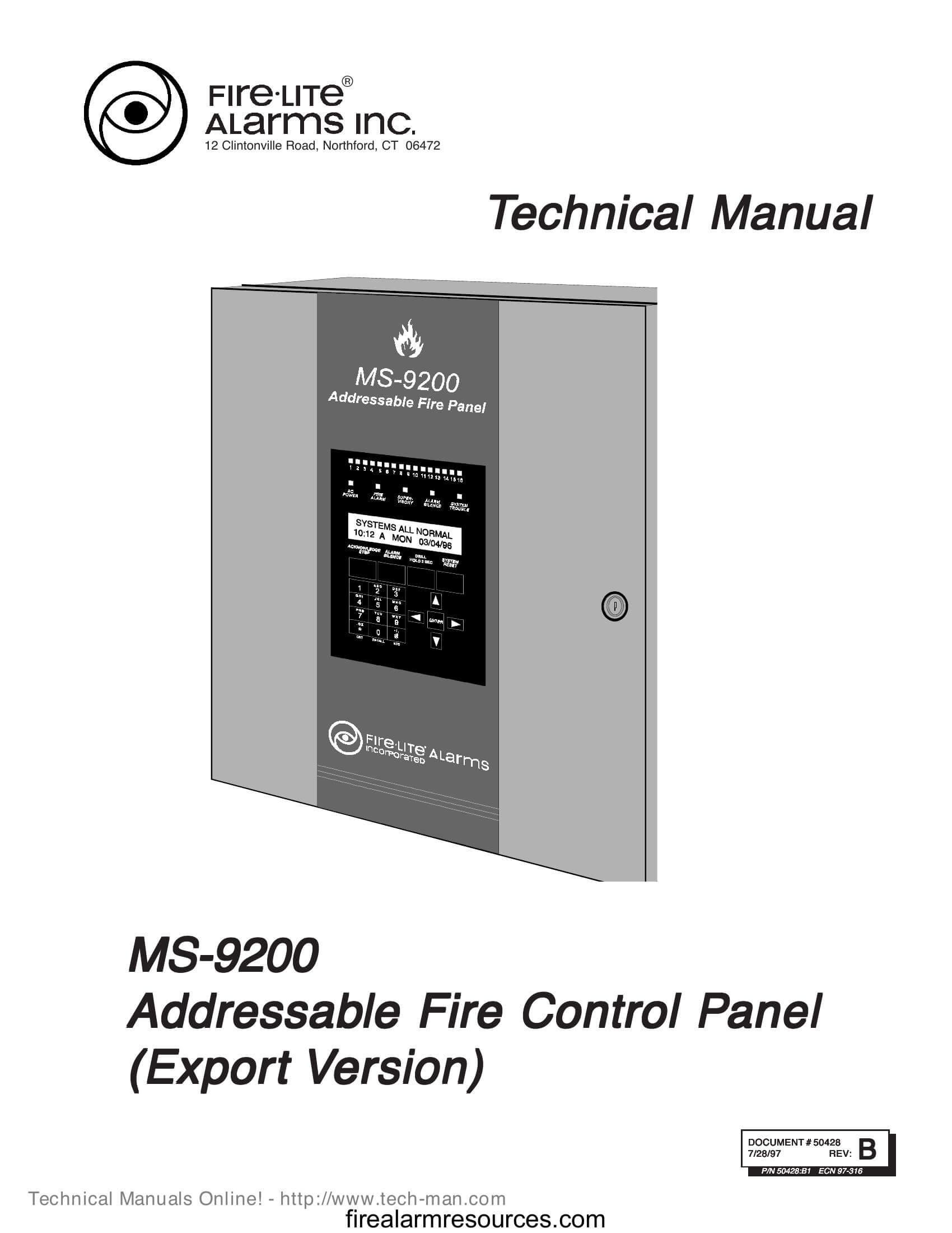 Fire-Lite MS 9200E Addressable Fire Control Panel Export ... | Download ...