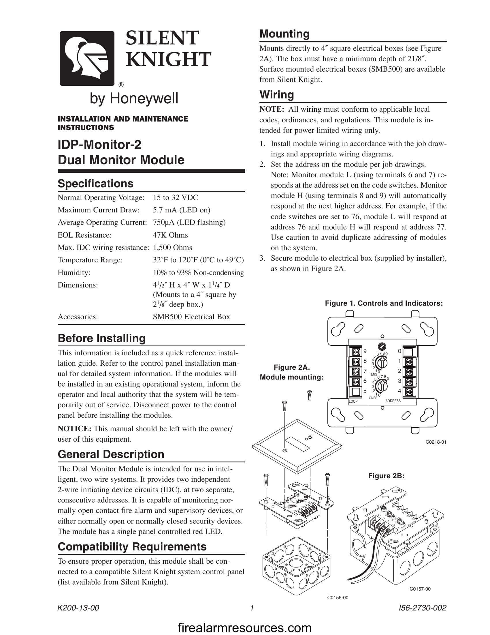 Silent Knight IDPmonitor_isheet Download fire alarm documents