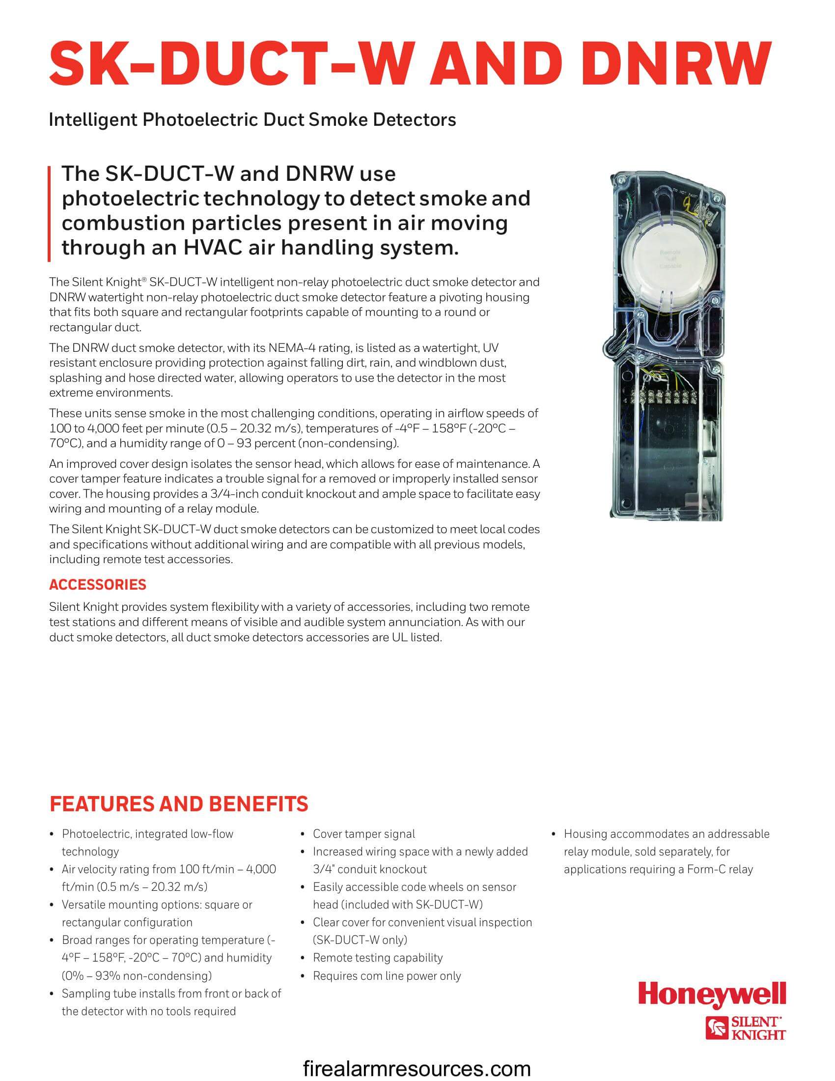 Silent Knight SKDUCTW AND DNRW Intelligent Photoelectri... Download
