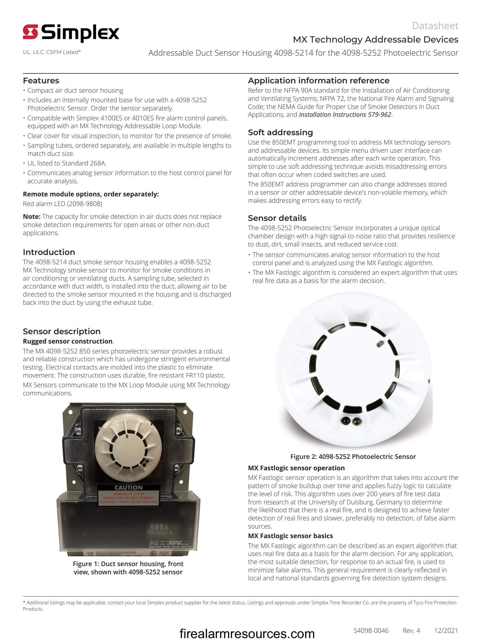 Simplex MX Technology Addressable Devices; Addressable Du... | Download ...